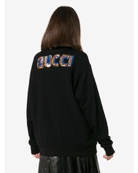 Gucci Sequin Logo Back Cotton Sweatshirt