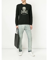 Loveless Skull Print Sweatshirt