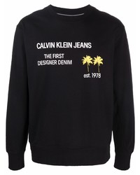 Calvin Klein Jeans Slogan Logo Sweatshirt