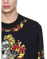 Dolce & Gabbana Stem Printed Cotton Sweatshirt