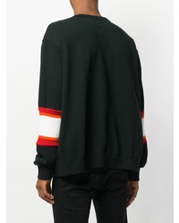 Facetasm Striped Panel Sweatshirt