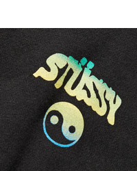 Stussy Stssy Hippie Crawl Printed Fleece Back Cotton Blend Jersey Sweatshirt
