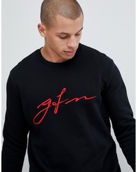 Good For Nothing Sweatshirt In Black With Chest Logo