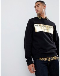 Versace Jeans Sweatshirt With Gold Print