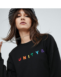 ASOS DESIGN X Glaad Oversized Sweatshirt With Embroidery