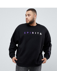 ASOS DESIGN X Glaad Plus Oversized Sweatshirt With Spirit Day Embroidery