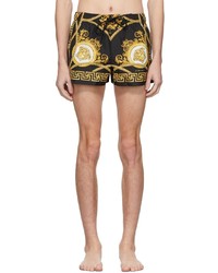 Versace Underwear Black La Coupe Des Dieux Swim Shorts
