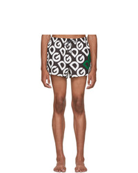 Dolce and Gabbana Black Logo Swim Shorts