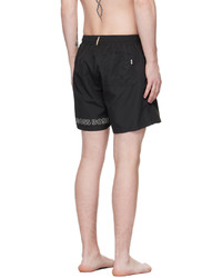 BOSS Black Printed Swim Shorts