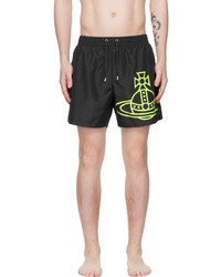 Vivienne Westwood Black Printed Swim Shorts