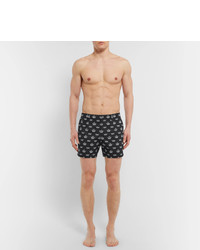 Dolce & Gabbana Mid Length Crown Print Swim Shorts