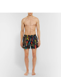 Paul Smith Mid Length Feather Print Swim Shorts