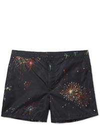 Valentino Mid Length Firework Print Swim Shorts