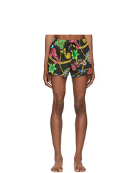 Versace Underwear Multicolor Floral Print Swim Shorts