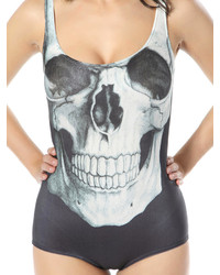 Choies Skull Print Swimsuit