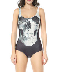 Choies Skull Print Swimsuit