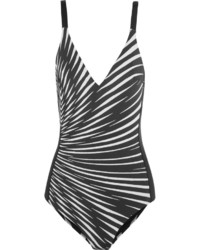 La Perla Op Art Printed Swimsuit Black