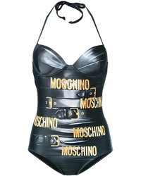 Moschino Printed Halter Neck Swimsuit