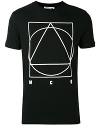 McQ Alexander Ueen Glyph Icon Print T Shirt