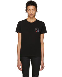 Saint Laurent Black Bouche T Shirt