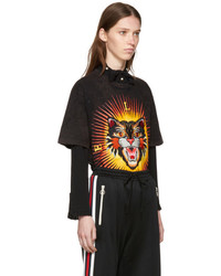 Gucci Black Modern Future Tiger T Shirt