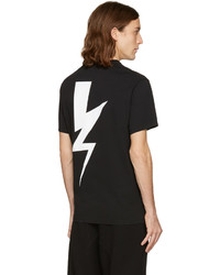Neil Barrett Black One Thunder T Shirt