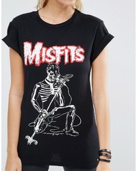 Asos Boyfriend T Shirt With Misfits Print