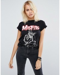 Asos Boyfriend T Shirt With Misfits Print