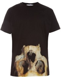 Givenchy Columbian Fit Skull Print Cotton T Shirt