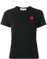 Comme des Garcons Comme Des Garons Play Red Heart Printed T Shirt