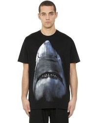 Givenchy Cuban Fit Shark Print Jersey T Shirt