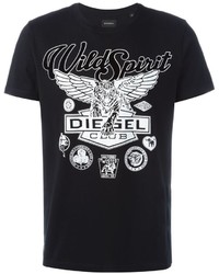 Diesel Tiger Print T Shirt