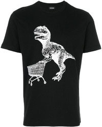Diesel Dinosaur Print T Shirt