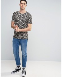 ONLY & SONS Fitted T Shirt With All Over Print