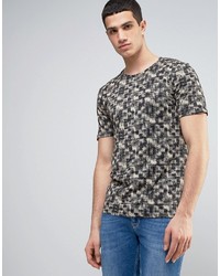 ONLY & SONS Fitted T Shirt With All Over Print