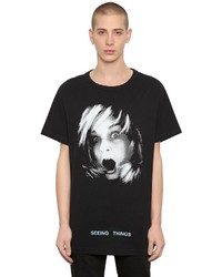 Off-White Girl Printed Jersey Oversize T Shirt