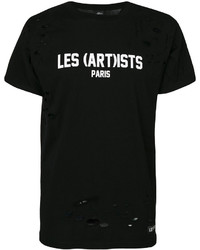 Les (Art)ists Graphic Printed Distressed T Shirt