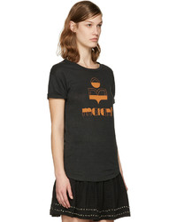 Etoile Isabel Marant Isabel Marant Etoile Black Kolda Logo T Shirt