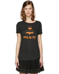 Etoile Isabel Marant Isabel Marant Etoile Black Kolda Logo T Shirt