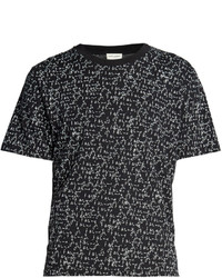Saint Laurent Je Taime Print Cotton T Shirt