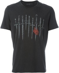 John Varvatos Sword Print T Shirt