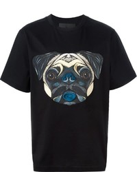 Juun.J Dog Face Print T Shirt