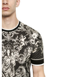 Dolce & Gabbana Mary Wchild Print Cotton Jersey T Shirt