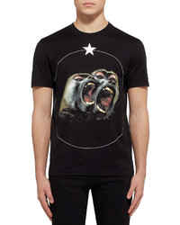 Givenchy Monkey Brothers Cuban Fit Printed Cotton Jersey T Shirt