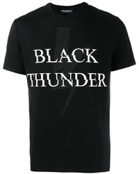 Neil Barrett Black Thunder Print T Shirt