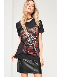 Missguided Petite Black Iron Maiden Graphic T Shirt