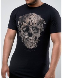 Religion Plus T Shirt With Animal Skull Graphic