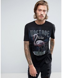 Asos Relaxed T Shirt With Flamingo Print