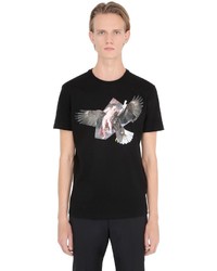 Neil Barrett Rubens Eagle Printed Jersey T Shirt