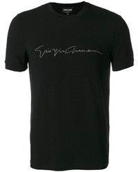 Giorgio Armani Signature Print T Shirt